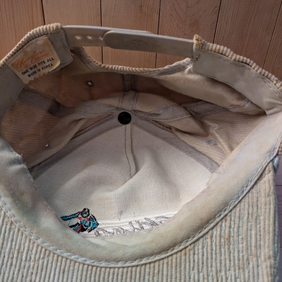 Vintage Skiing Corduroy Cap Pre-owned A Few Stains - Picture 8 of 9